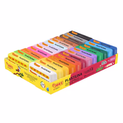 Jovi - Plastilina Pack Non Drying Modeling Clay 24 Sticks of 0 11lbs Each 100% Vegetable-Based Multicolored Assortment G ...