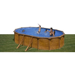 Gre KIT500W above ground pool Framed pool Oval 14550 L Wood