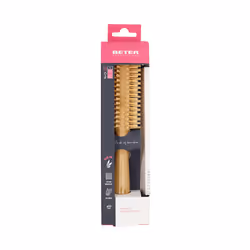 Bamwood round brush nylon bristles 1 u