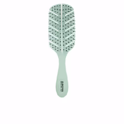 Detangling natural fiber brush #green