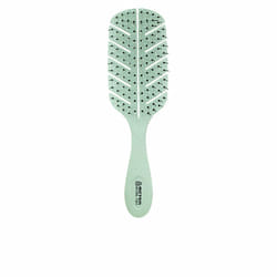 Detangling natural fiber brush #green