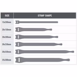 Velcro ONE-WRAP cable tie Releasable cable tie Polypropylene (PP), Velcro Black 750 pc(s) - Additional view 4