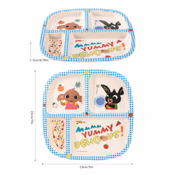 Bing 3 Section Childrens Divided Breakfast Lunch Dinner Plate