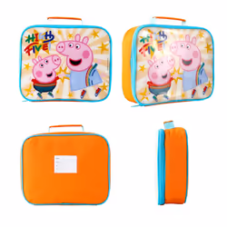 Peppa Pig Rectangular Insulated Bag, for Hot or Cold Snacks, BPA Free
