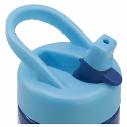 Stitch Palms Sports Water Bottle with Straw and Builtin Handle 14oz  Blue/lilac  410 ml  Casual