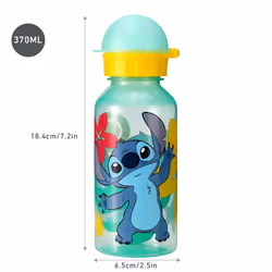 Stitch 370ml Water Bottle Made of Durable Material Reusable BPA Free