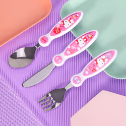 Hello Kitty Children's Kids 3pcs Cutlery Set