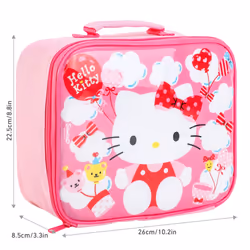 Hello Kitty Insulated Bag, Perfect for Hot or Cold Snacks, BPA Free