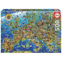 Educa Crazy European Map Jigsaw puzzle 500 pc(s) Maps