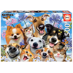 Educa Fun in the sun selfie, 500 pc(s), Animals, 10 yr(s)