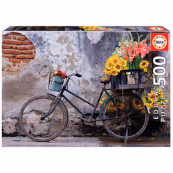 Educa Bicycle with flowers, 500 pc(s), Landscape, 10 yr(s)