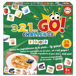 Educa 3,2,1… GO! Challenge Food, Card Game, Cooking, 6 yr(s), Family game