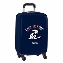Safta LIFE IS FUN, Trolley, Hard shell, Blue, Cabin, 4 wheel(s), 1 pc(s)