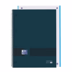 Oxford 400158918, Monochromatic, Blue, A4+, 80 sheets, Matt, Squared paper