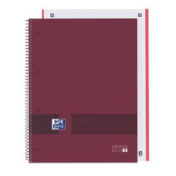 Oxford 400159030 writing notebook A4+ 80 sheets Burgundy