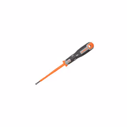 Bahco 033.040.100 Tekno+ VDE Screwdriver Slotted Tip 4.0mm x 100mm