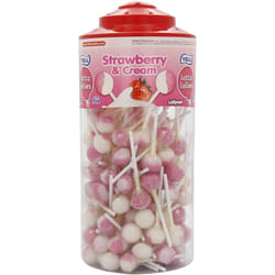 Vidal Lotta Lollies Strawberry and Cream (Pack of 1, Total 150 Pieces)