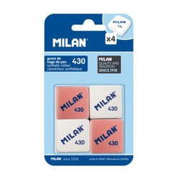Milan BMM9215 eraser Rubber Pink, White 4 pc(s)