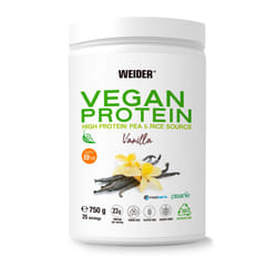 Vegan Protein (750g) Vanilla Flavour. 23g Protein/dose, Pea Isolate (Pisane) & Rice Proteins. with Vitamin B12 & Stevia. Gluten Free, Sugar Free.