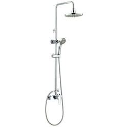 Edouard Rousseau SHENTI shower system 1 head(s) Wall Silver