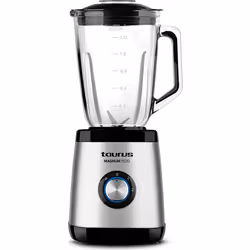 Taurus MAGNUM 1500, Tabletop blender, 1.5 L, Ice crushing, 1500 W, Black, Stainless steel