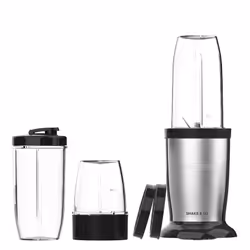 Taurus Shake & Go, Portable blender, 0.5 L, Pulse function, Ice crushing, 800 W, Black, Stainless steel, Transparent