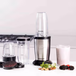 Taurus Shake & Go 0.5 L Portable blender 800 W Black, Stainless steel, Transparent