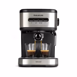 Taurus Mercucio, Espresso machine, 1.5 L, Ground coffee, 850 W, Black, Stainless steel