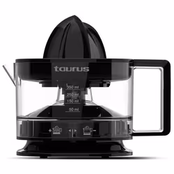 Taurus TC-350, Hand juicer, Black, Transparent, 0.35 L, Plastic, 25 W, 3 year(s)