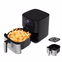 Taurus AF1450XD, Hot air fryer, 5 L, 80 °C, 200 °C, 60 min, Single