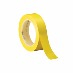 3M T9654716PKY Yellow Vinyl Tape, 1 in. x 36 Yards - Pack of 6 - 6 Per Case