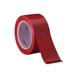 3M T9674713PKR Red Vinyl Tape, 2 in. x 36 Yards - Pack of 3 - 3 Per Case