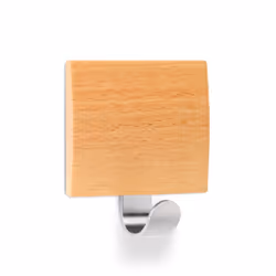 Inofix 2320, Indoor, Universal hook, Beech, Stainless steel, Wood, Adhesive strip, 1.5 kg