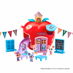 Millie & Friends Mouse in the House Red Apple Schoolhouse Toy Playset with Figures and Accessories