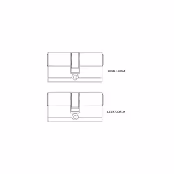 YL6P3535HN, Security Cylinder, YL6, Long Lave, Key-Button, Nickel, 35 x 35 mm