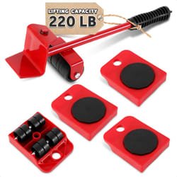 Furniture Lift Mover Tool Set - Furniture Movers with Wheels Heavy Furniture Moving Sliders Appliance Rollers Heavy Duty Furniture Lifter and Sliders