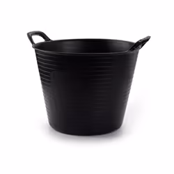 Plasticforte Recycled Flexi Tub 25L - Black - 1187202