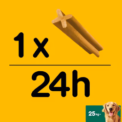 Pedigree Dentastix - Daily Dental Care Chews, Large Dog Treats from 25 kg+, 1 Box - 112 Sticks
