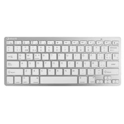 SilverHT 111938640199 keyboard Universal Bluetooth Spanish Silver, White