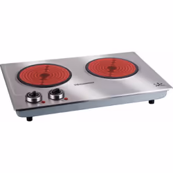 JATA V532, Stainless steel, Countertop, Ceramic, Glass-ceramic, 2 zone(s), 2 zone(s)