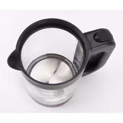 JATA HA702 electric kettle 1.2 L 1500 W Black, Transparent
