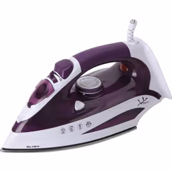 JATA PL225, Steam iron, Stainless Steel soleplate, Purple, White, 25 g/min, Built-in, 2400 W