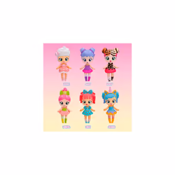 BUBIGIRLS Greta | Collectible surprise doll to Dress Up that inflates Balloons with 12 Accessories - Gift toy for kids +5 Years