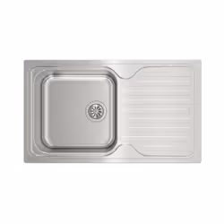 Teka Classic 1C 1E, Top-mounted sink, Rectangular, Stainless steel, Stainless steel, 1 bowls, Rectangular