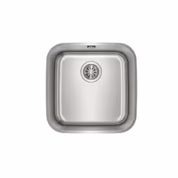 Teka BE 40.40 1C, Undermount sink, Square, Stainless steel, Stainless steel, 1 bowls, Square