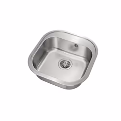 Teka Stylo 1C Top-mounted sink Square Stainless steel