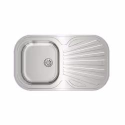 Teka Stylo 1C 1E, Top-mounted sink, Rectangular, Stainless steel, Stainless steel, 1 bowls, Rectangular