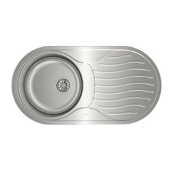 Teka DR 80 1C 1E Top-mounted sink Oval Stainless steel