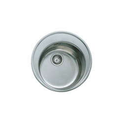 Teka Centroval Top-mounted sink Circle Stainless steel