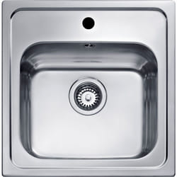 Teka ELINE 1C Top-mounted sink Square Stainless steel